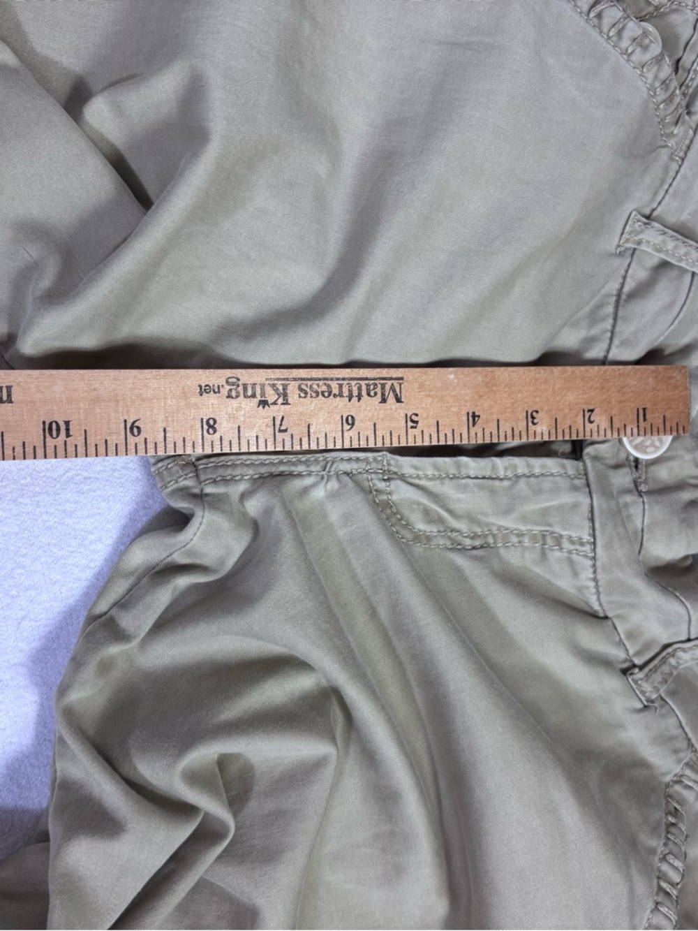 BKE Serena Curvy Fit Khaki Wide Leg Pants 31 Mid Rise Y2K Utility Casual Stretch - Picture 13 of 14